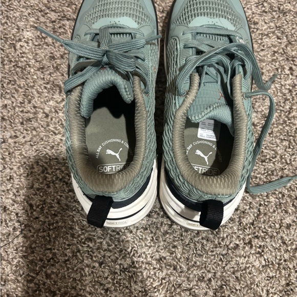 PUMA Women's Aqua and Black Sneakers - Picture 2 of 4